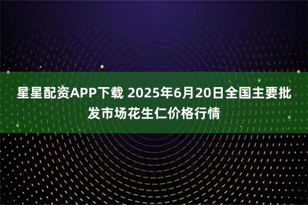 星星配资APP下载 2025年6月20日全国主要批发市场花生仁价格行情