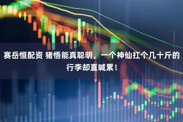 赛岳恒配资 猪悟能真聪明，一个神仙扛个几十斤的行李却直喊累！